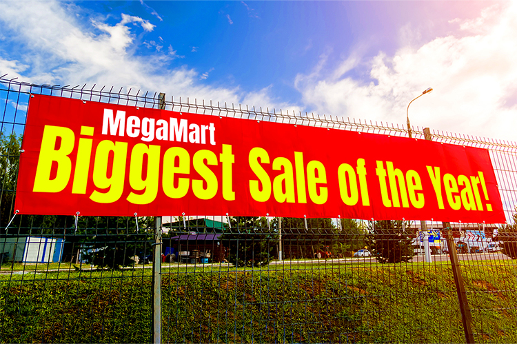 Benutzerdefiniertes rechteckiges Banner